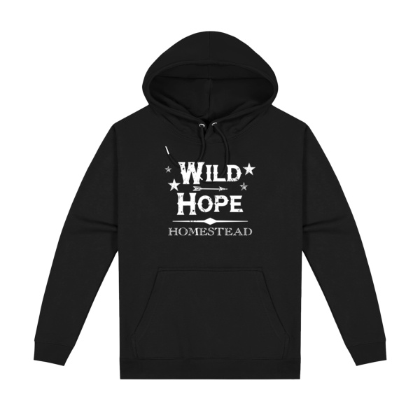 KIDS HOODIE - Wild Hope Homestead (White on Dark) Thumbnail