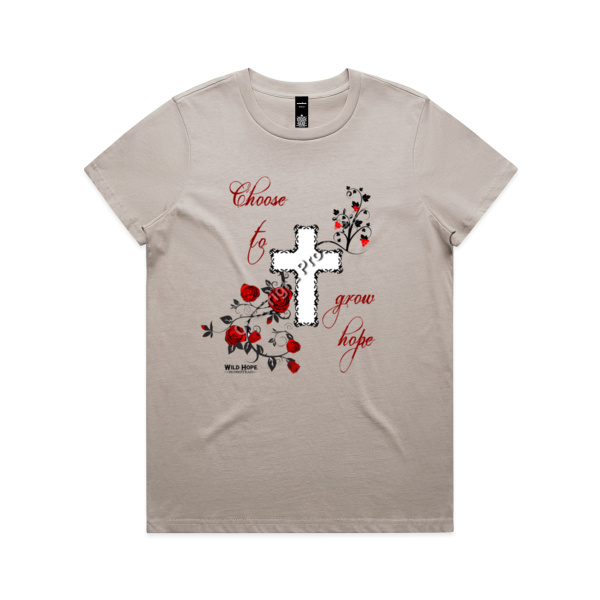 WOMENS T-SHIRT - Choose to Grow Hope Thumbnail